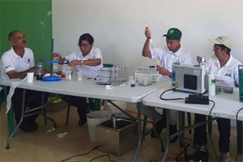 More than 120 milk samples were tested at a SAFE milk analysis lab in San Juan province.